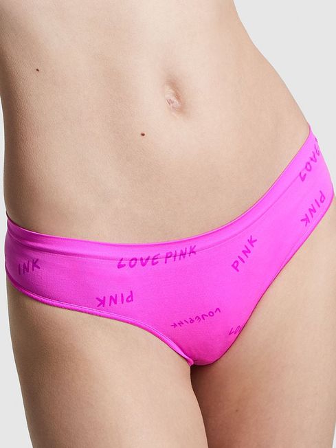 Victoria's Secret PINK Pink Berry Seamless Thong Knickers