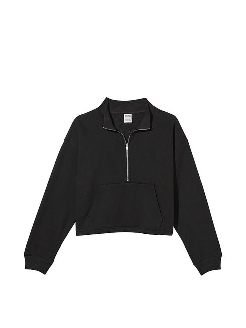 Victoria's Secret PINK Pure Black Fleece Sweatshirt