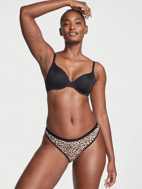 Victoria's Secret Brown Leopard Print Bikini Stretch Cotton Knickers