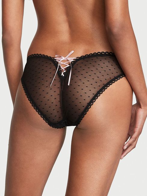 Black Lace Up Cheeky Knickers Victoria s Secret Ireland