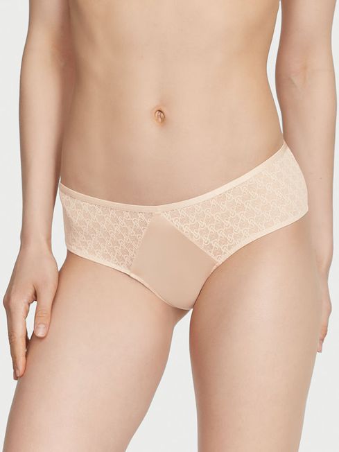 Victoria's Secret Marzipan Nude Lace Cheeky Icon Knickers