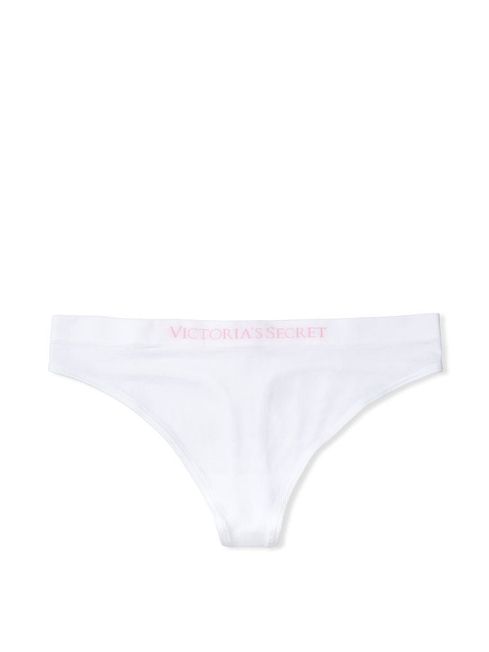 Victoria's Secret White Seamless Thong Knickers