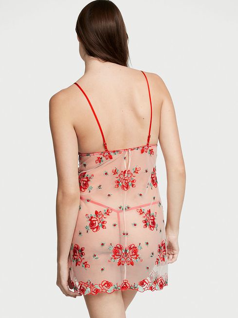 Embroidered slip dress online