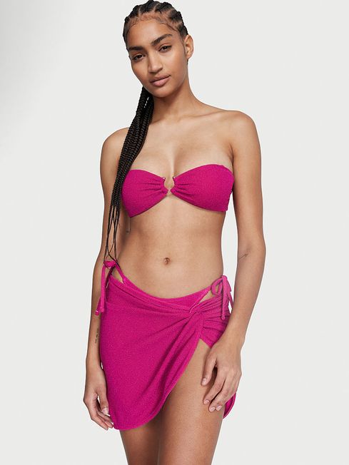 Victoria's Secret Forever Pink Strapless Shimmer Swim Bikini Top