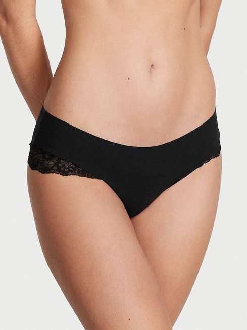 Victoria's Secret Black Posey Lace Cheeky Knickers