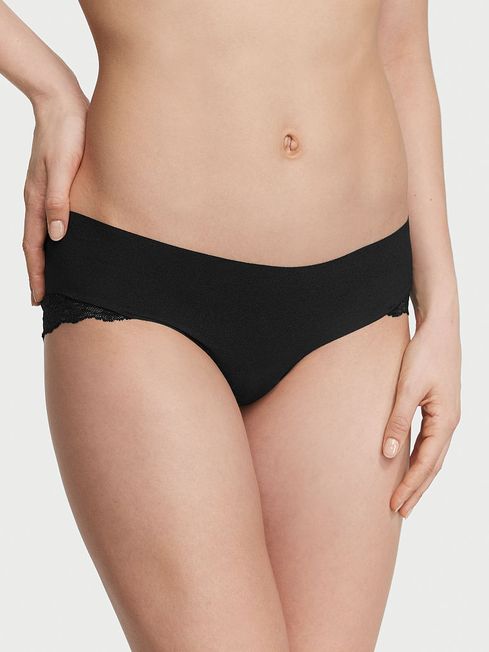 Victoria's Secret Black Posey Lace Hipster Knickers