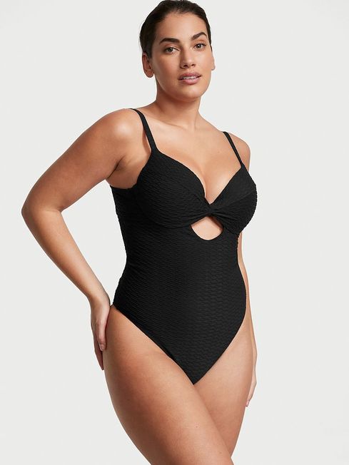 Victoria's Secret Black Fishnet Swimsuit