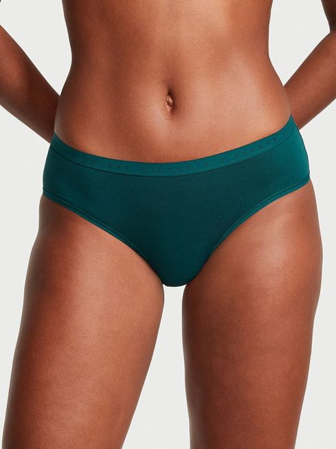 Victoria's Secret Black Ivy Green Hipster Knickers
