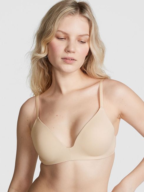 Victoria's Secret PINK Marzipan Nude Non Wired Push Up Bra