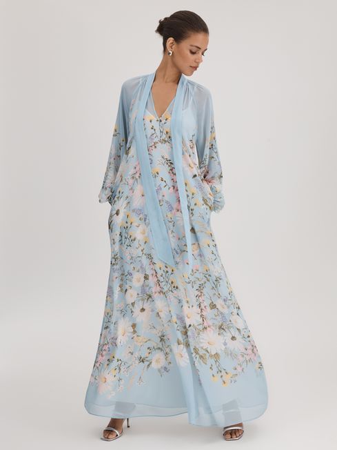 Tie neck maxi dress top