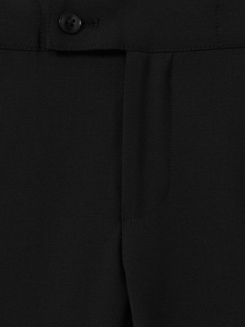 Junior Tuxedo Satin Stripe Trousers in Black