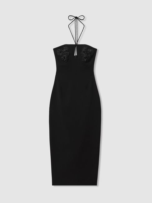 Rachel Gilbert Embellished Bodycon Midi Dress REISS Rest of Europe