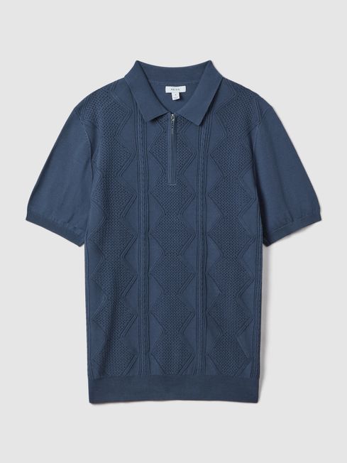 Reiss zip polo top