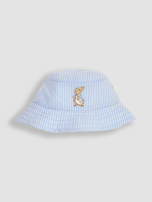 JoJo Maman Bébé Blue Peter Rabbit Embroidered Sun Hat