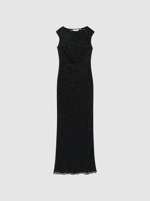 Semi sheer hotsell maxi dress
