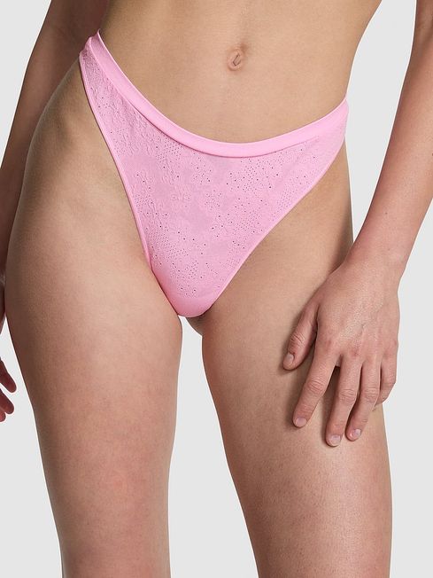 Victoria's Secret PINK Pink Bubble Daisy Thong Knickers