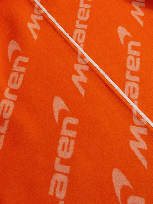 McLaren F1 Wool Blend Twin Pocket Overshirt in Papaya
