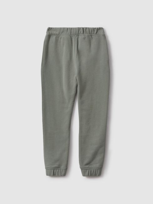 Reiss Toby Cotton Elasticated Waist Motif Joggers REISS Rest of World