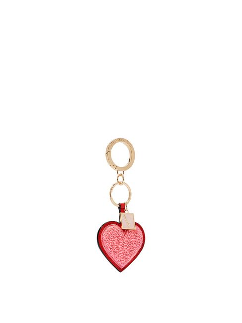Victoria's Secret Lipstick Red Mini Heart Keychain Charm