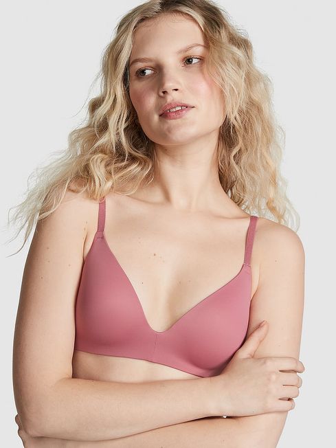 Victoria's Secret PINK Soft Begonia Pink Non Wired Lightly Lined Bra