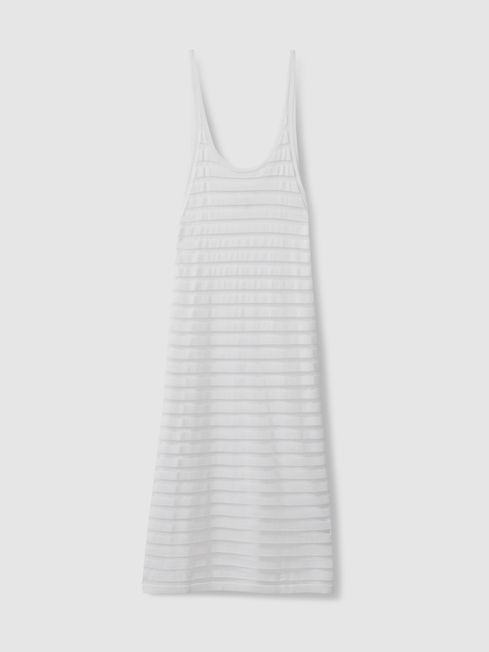 Calvin Klein White Underwear Knitted Midi Dress