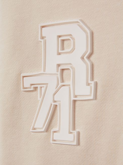 Reiss Ivory Colette Junior Cotton Blend Logo Sweatshirt