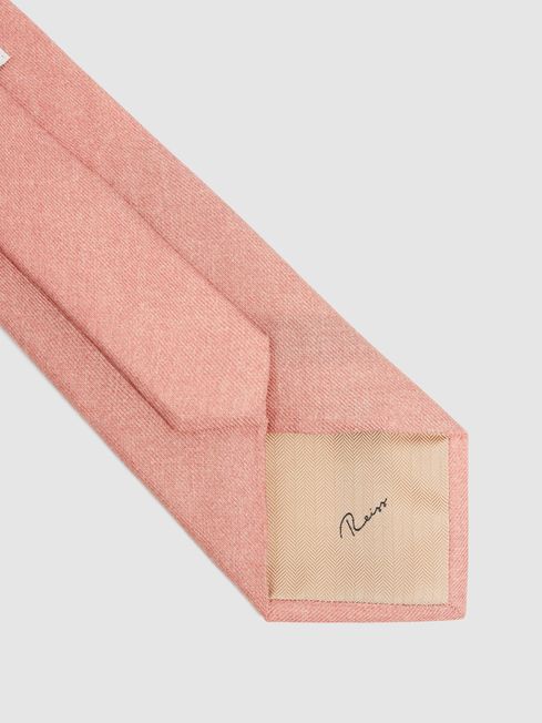 Reiss Rose Melange Saturn Wool-Silk Blend Tie