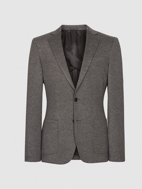 Grey jersey hot sale blazer womens