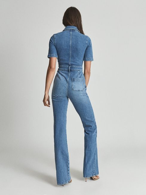 Reiss jumpsuit blue clearance