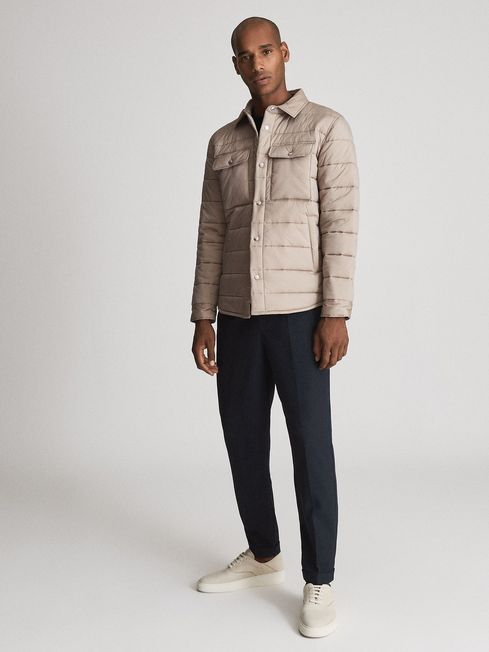 Reiss Stone Chasey Quilted Jacket