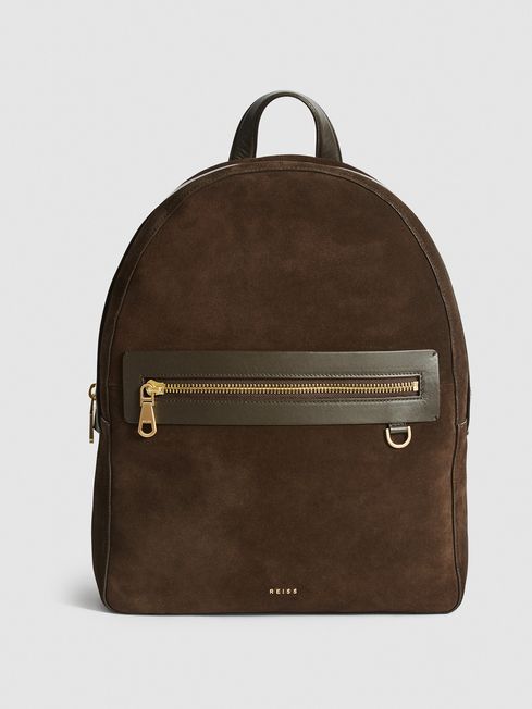 Reiss leather backpack outlet