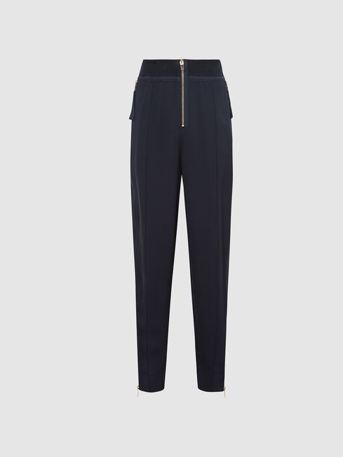 Reiss Amber High Waist Slim Trousers REISS USA