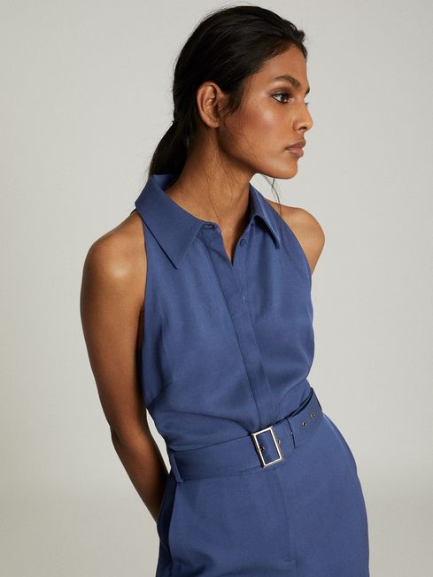 reiss blue jumpsuit