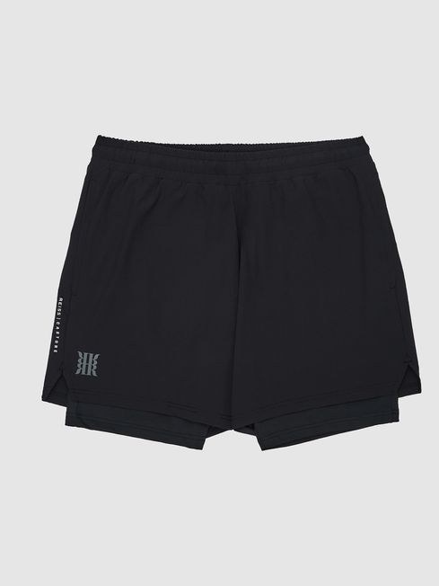 Reiss black shorts shop