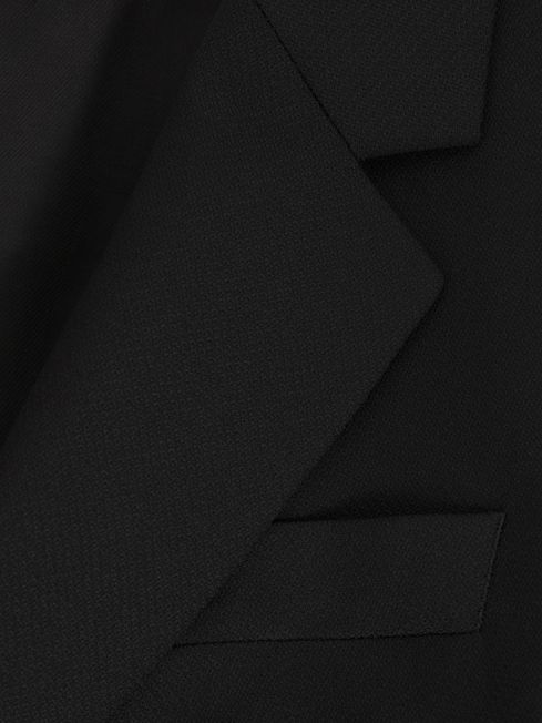 Reiss Black Haisley Single Breasted Suit Blazer