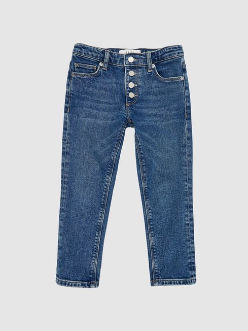 Reiss Mid Blue Bailey Junior Slim Jeans