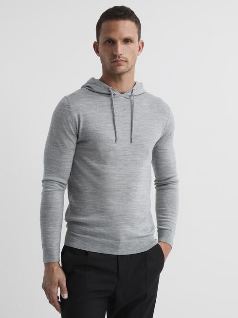 Reiss grey hoodie sales