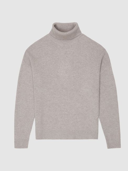 Wool Roll Neck Jumper in Heather REISS Ireland