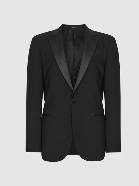 Reiss Black Modern Fit Performance Dinner Jacket