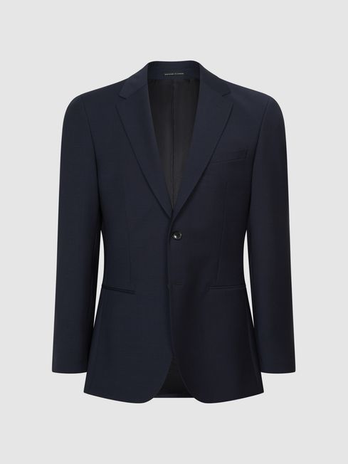 Modern Fit Travel Blazer in Navy REISS Ireland