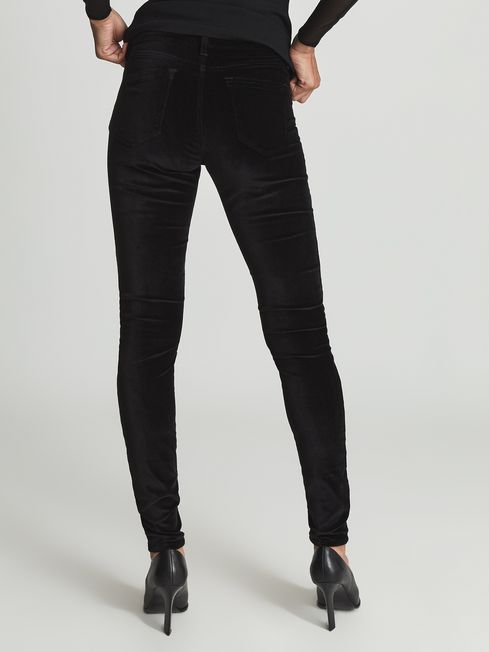 Reiss Lux Velvet Velvet Skinny Fit Jeans