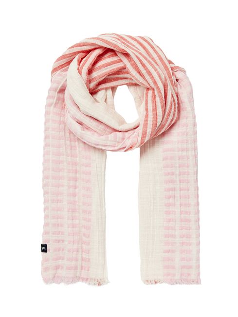 Buy Joules Pink Orla Lightweight Texture Scarf from the Joules