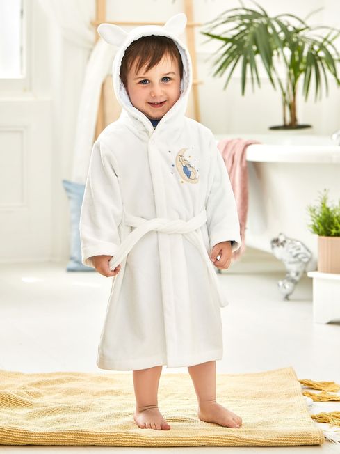 JoJo Maman B b White Peter Rabbit Cotton Dressing Gown