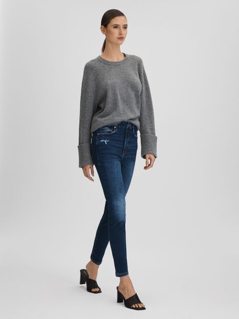 Good american outlet cropped jeans