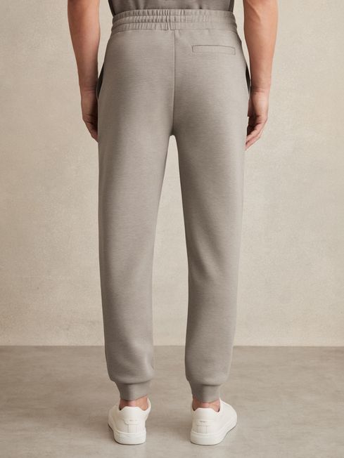 Reiss Taupe Premier Drawstring Jersey Joggers