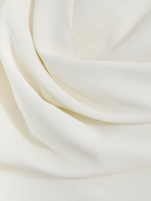 Atelier Italian Fabric Drape Back Cape-Style Top | REISS USA