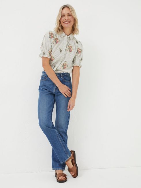 Blue Sutton Straight Jeans FatFace Ireland