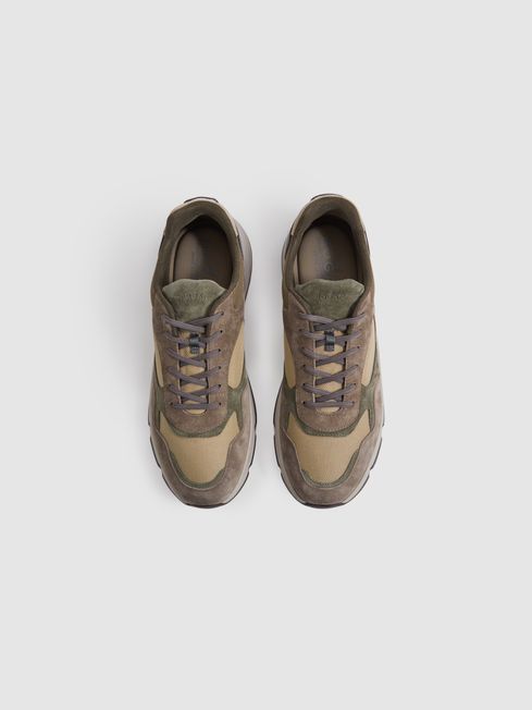 Hogan Suede Woven Trainers