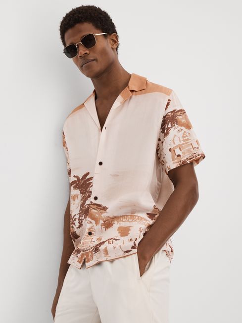 Les Deux Cuban Collar Shirt with TENCEL™ Fibers