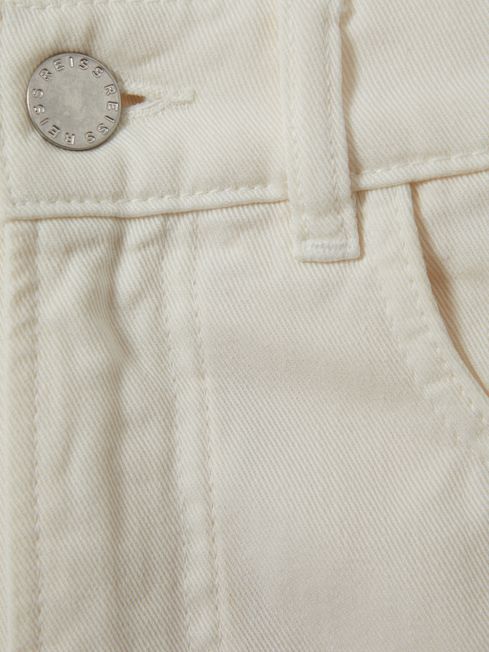 Reiss Cream Colorado Garment Dyed Shorts